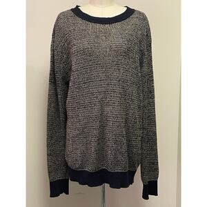 Vintage ARMANI COLLEZIONI Open Knit Sweater, Large - Linen / Cotton Blend